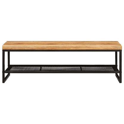 Tavolino da salotto Marrone e Nero Legno di mango massello | homemem39