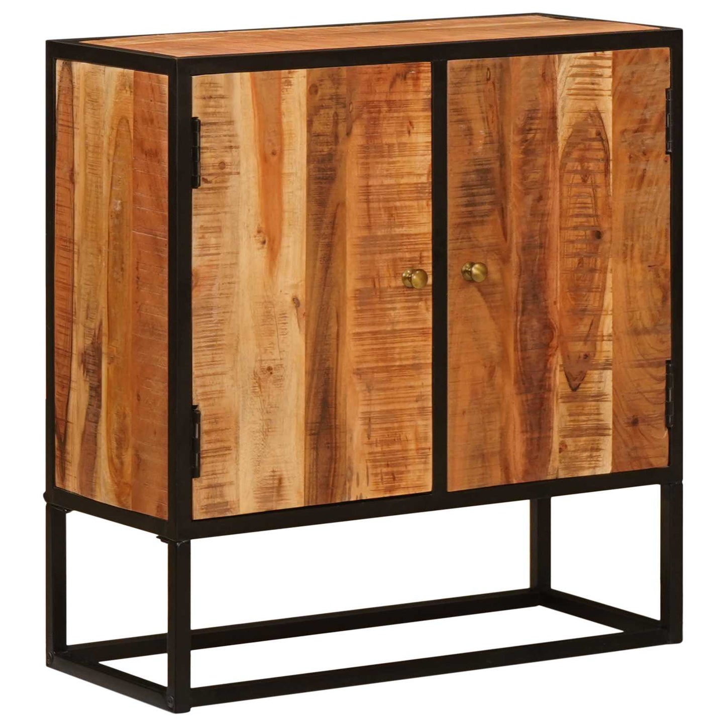 Credenza Beta Naturale 70 x 30 x 75 cm Legno di Acacia Massello