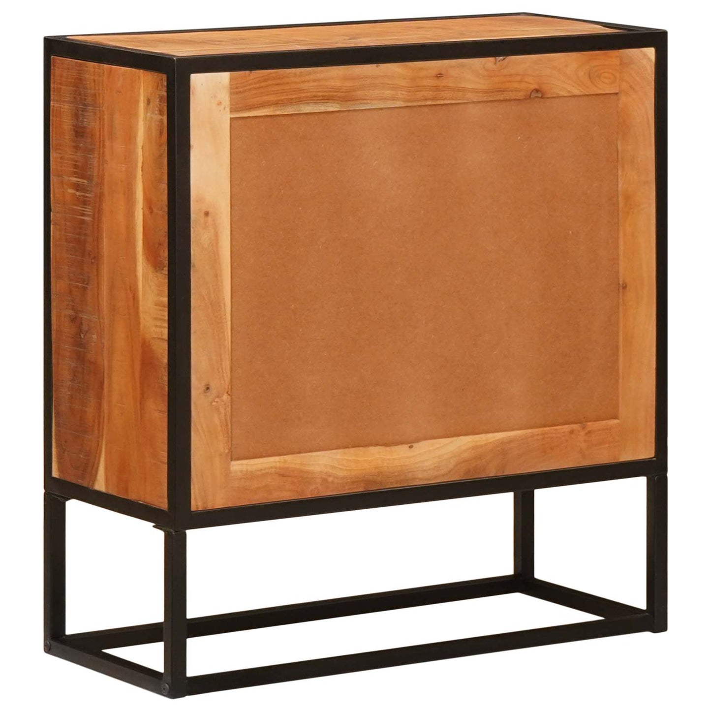 Credenza Beta Naturale 70 x 30 x 75 cm Legno di Acacia Massello