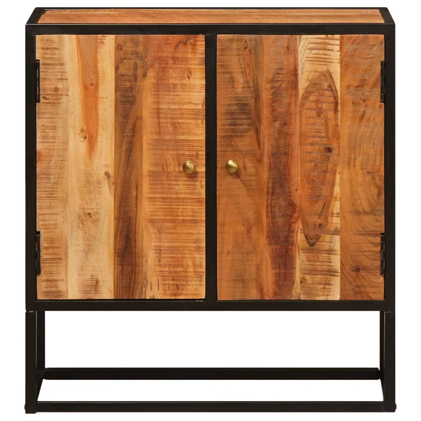 Credenza Beta Naturale 70 x 30 x 75 cm Legno di Acacia Massello