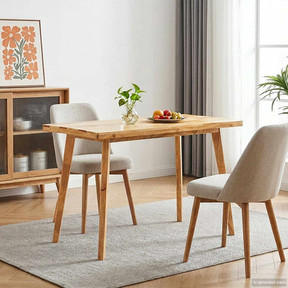 Tavolo da Pranzo Naturale 100 x 55 x 75 cm