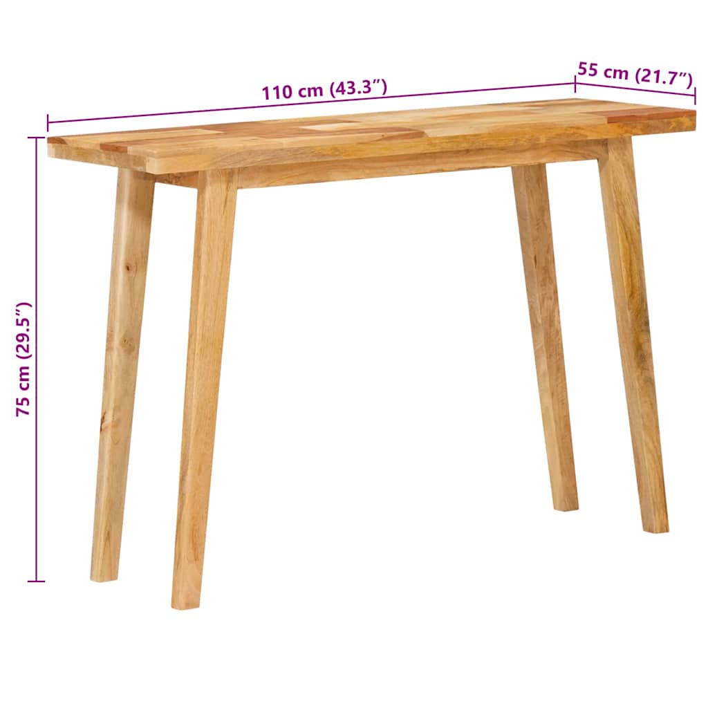 Tavolo da Pranzo Naturale 100 x 35 x 75 cm | homemem39