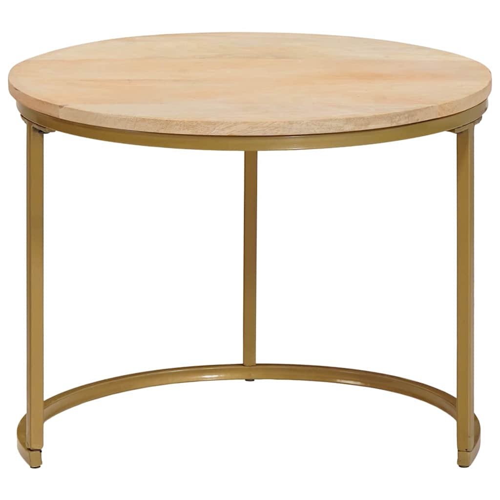Tavoli da Caffè Nido 3 pcs Legno massello di mango e acciaio | homemem39