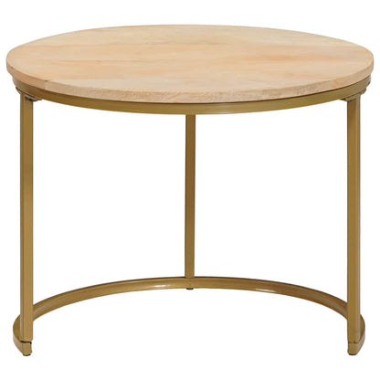 Tavoli da Caffè Nido 3 pcs Legno massello di mango e acciaio | homemem39