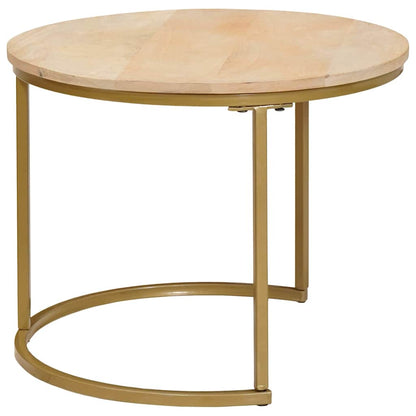 Tavoli da Caffè Nido 3 pcs Legno massello di mango e acciaio | homemem39