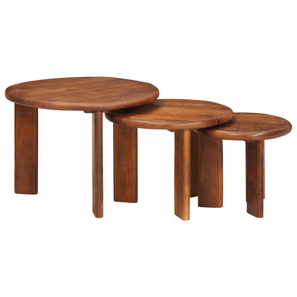 Tavoli da Caffè Nido 3 pcs Legno di mango massello | homemem39