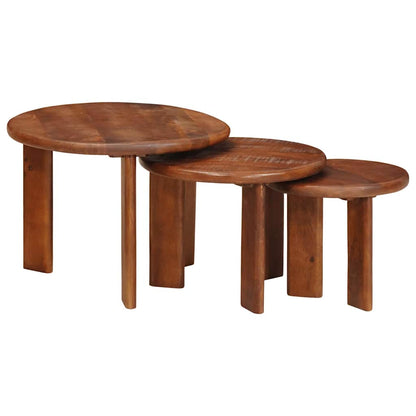 Tavoli da Caffè Nido 3 pcs Legno di mango massello | homemem39