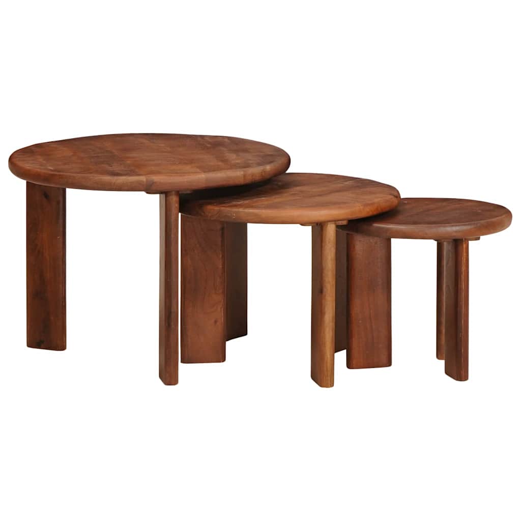 Tavoli da Caffè Nido 3 pcs Legno di mango massello | homemem39