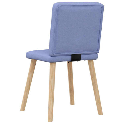 Sedie da Pranzo 2 pz Blu Jeans in Tessuto | homemem39