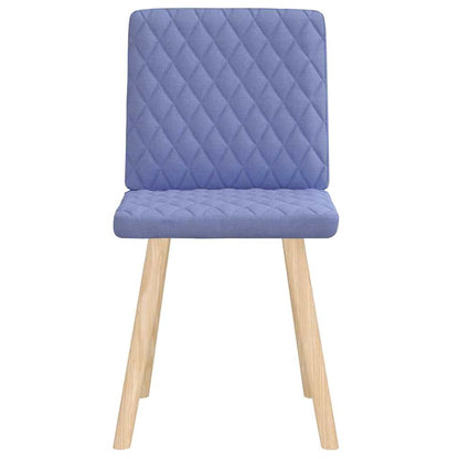 Sedie da Pranzo 2 pz Blu Jeans in Tessuto | homemem39
