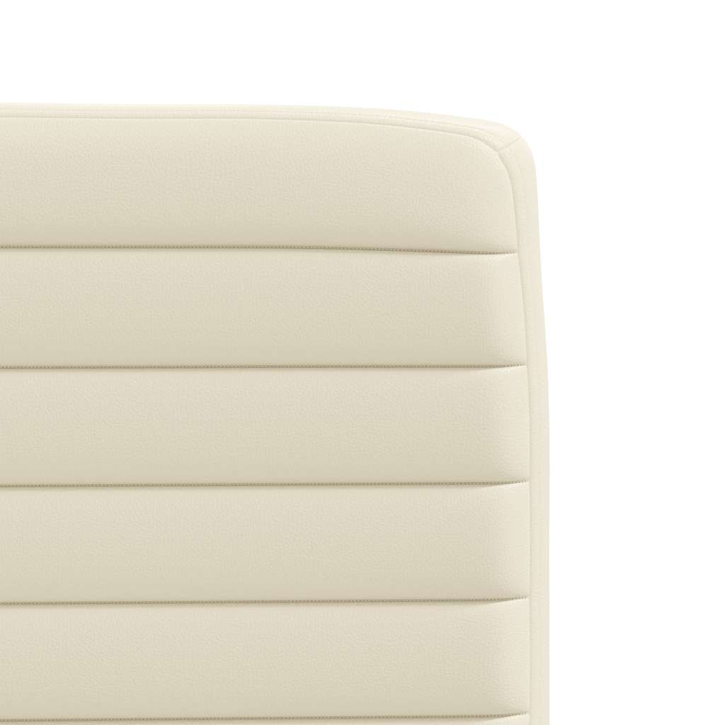 Sedie da Pranzo 2 pz Crema in Similpelle