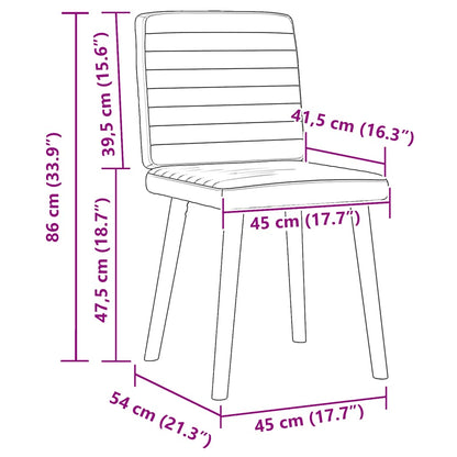 Sedie da Pranzo 2 pz Verde Scuro in Tessuto