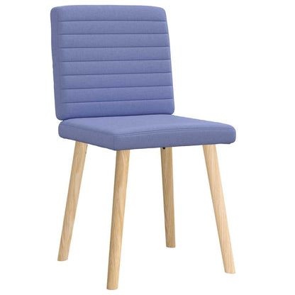 Sedie da Pranzo 2 pz Blu Jeans in Tessuto | homemem39