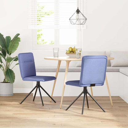 Sedie da Pranzo 2 pz Blu Jeans in Tessuto | homemem39