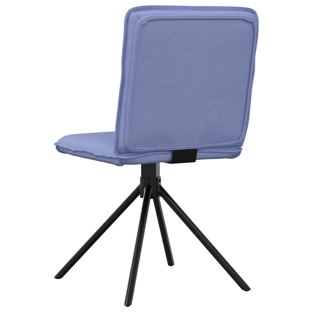 Sedie da Pranzo 2 pz Blu Jeans in Tessuto | homemem39