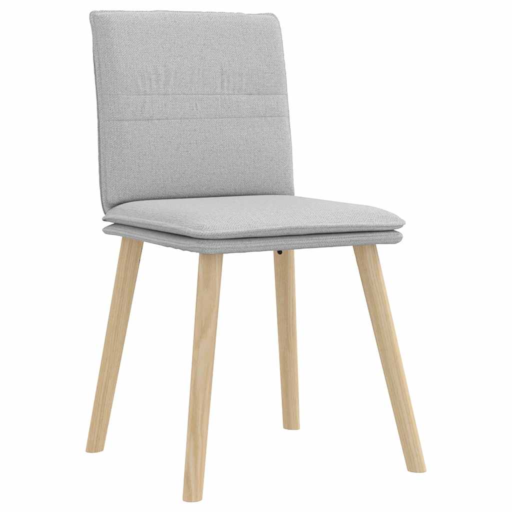 Sedie da Pranzo 2 pz Grigio Nuvola in Tessuto