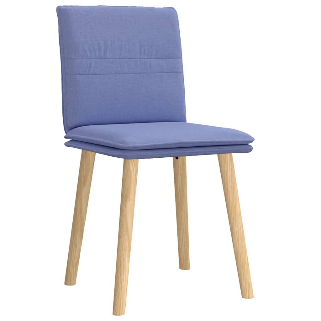 Sedie da Pranzo 2 pz Blu Jeans in Tessuto | homemem39