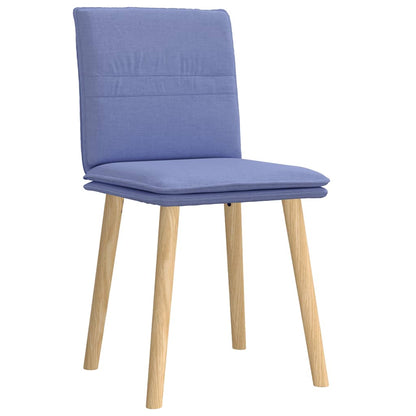 Sedie da Pranzo 2 pz Blu Jeans in Tessuto | homemem39
