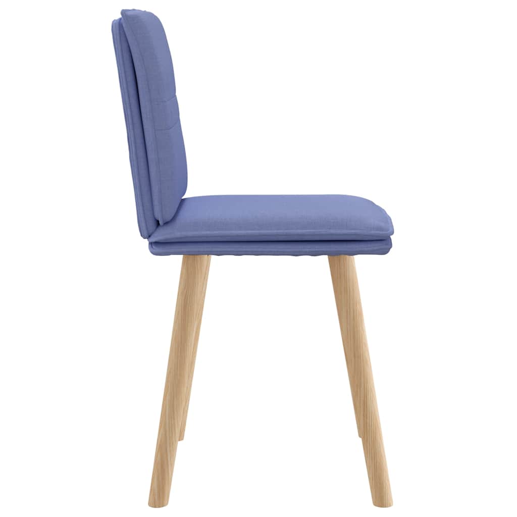 Sedie da Pranzo 2 pz Blu Jeans in Tessuto | homemem39
