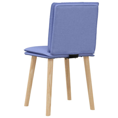 Sedie da Pranzo 2 pz Blu Jeans in Tessuto | homemem39