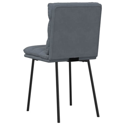 Sedie da Pranzo 2 pz Grigio Scuro in Velluto | homemem39
