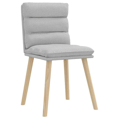 Sedie da Pranzo 2 pz Grigio Nuvola in Tessuto | homemem39