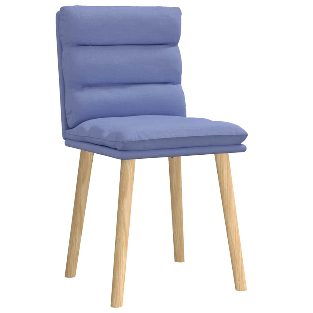 Sedie da Pranzo 2 pz Blu Jeans in Tessuto | homemem39