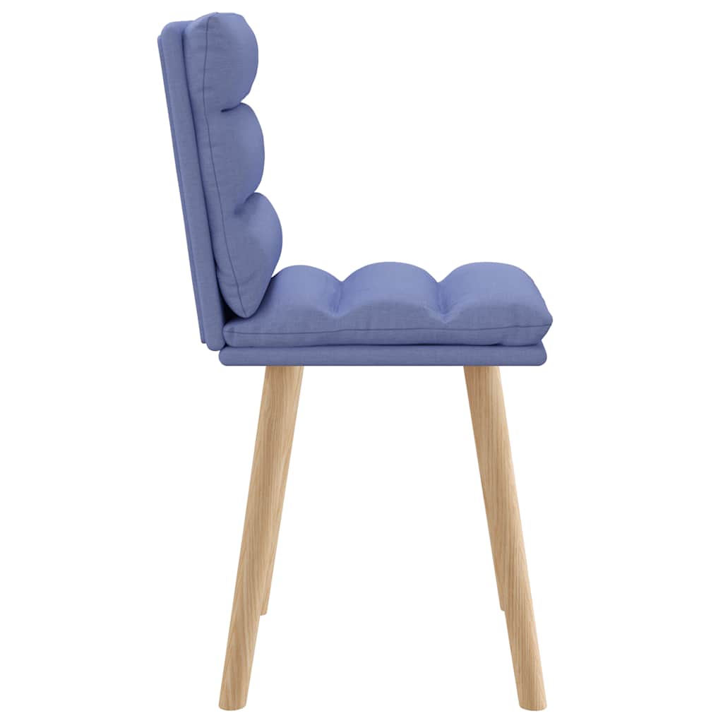 Sedie da Pranzo 2 pz Blu Jeans in Tessuto | homemem39