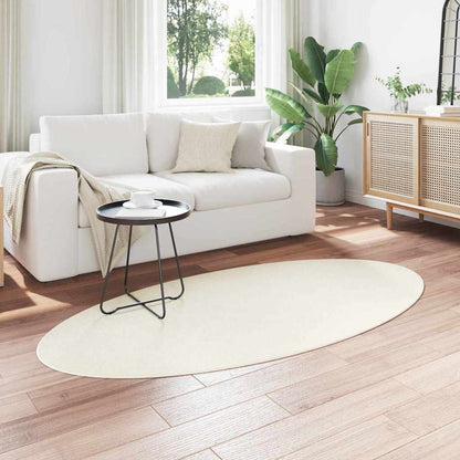 Tappeti per area Ovale HUARTE Crema 100 x 200 cm | homemem39
