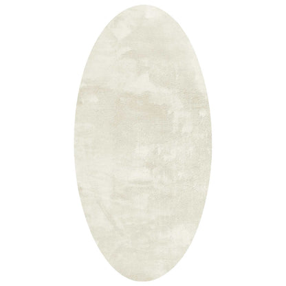 Tappeti per area Ovale HUARTE Crema 100 x 200 cm | homemem39