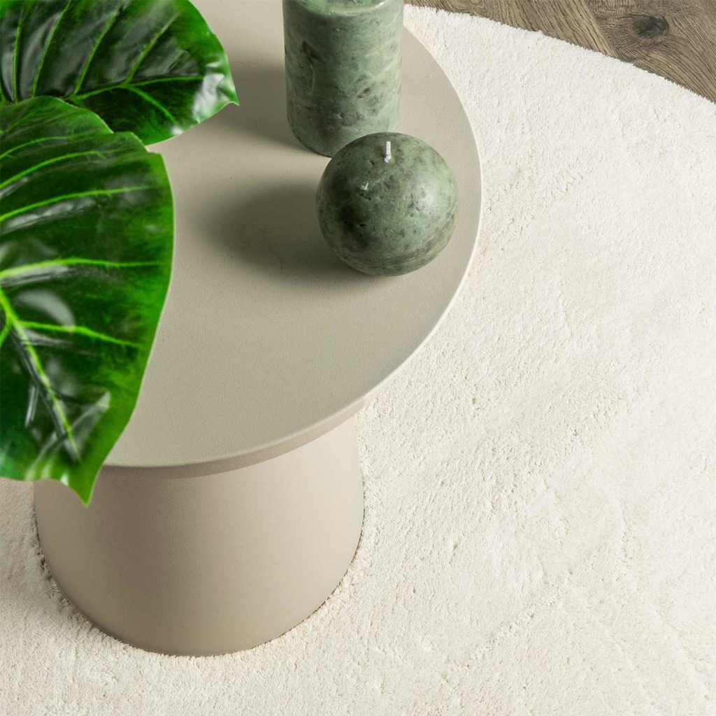 Tappeti per area Ovale HUARTE Crema 160 x 230 cm | homemem39