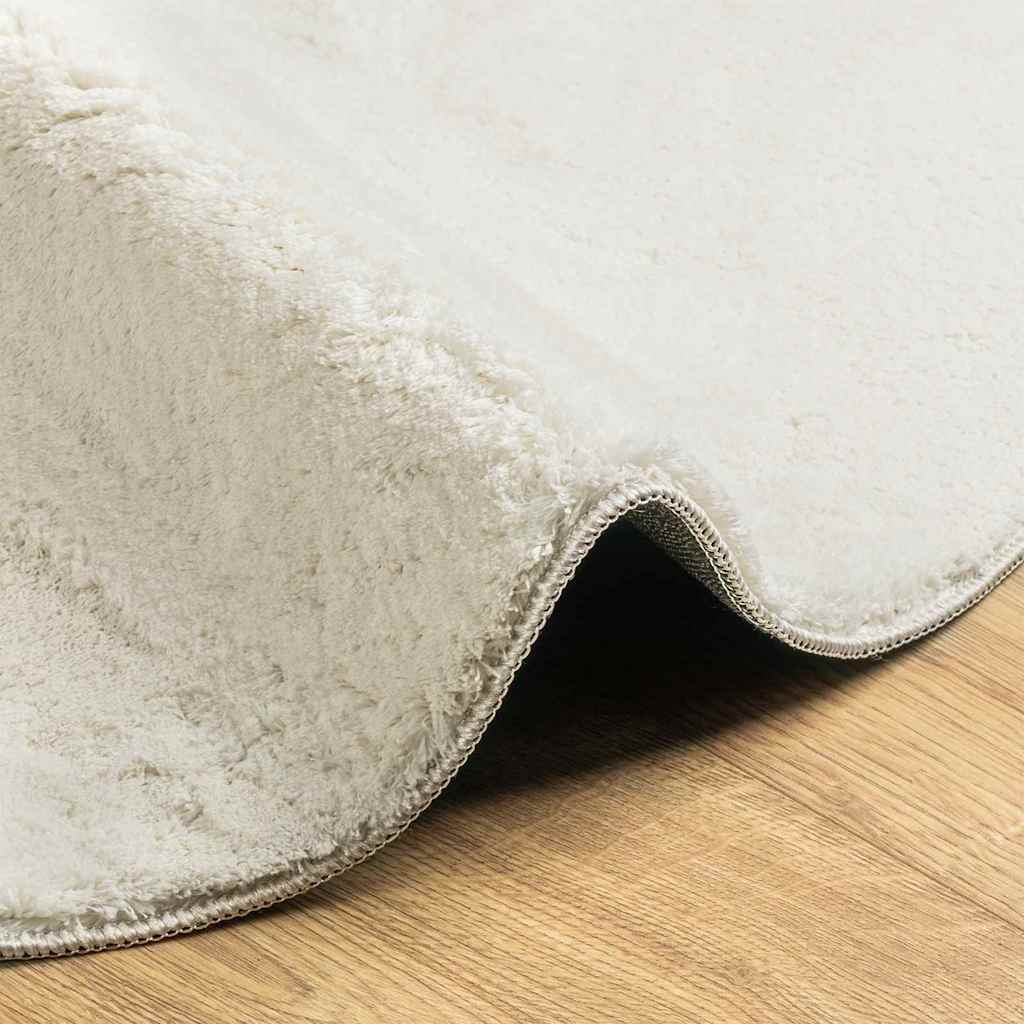 Tappeti per area Ovale HUARTE Crema 160 x 230 cm | homemem39