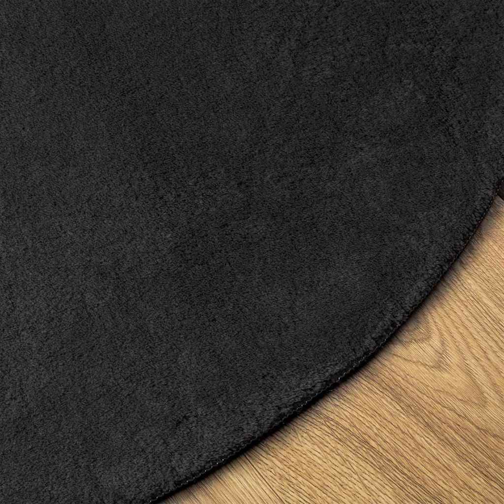 Tappeto HUARTE Nero 80 x 150 cm 100% Poliestere | homemem39