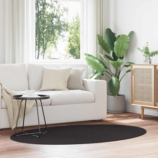 Tappeto HUARTE Nero 100 x 200 cm Poliestere