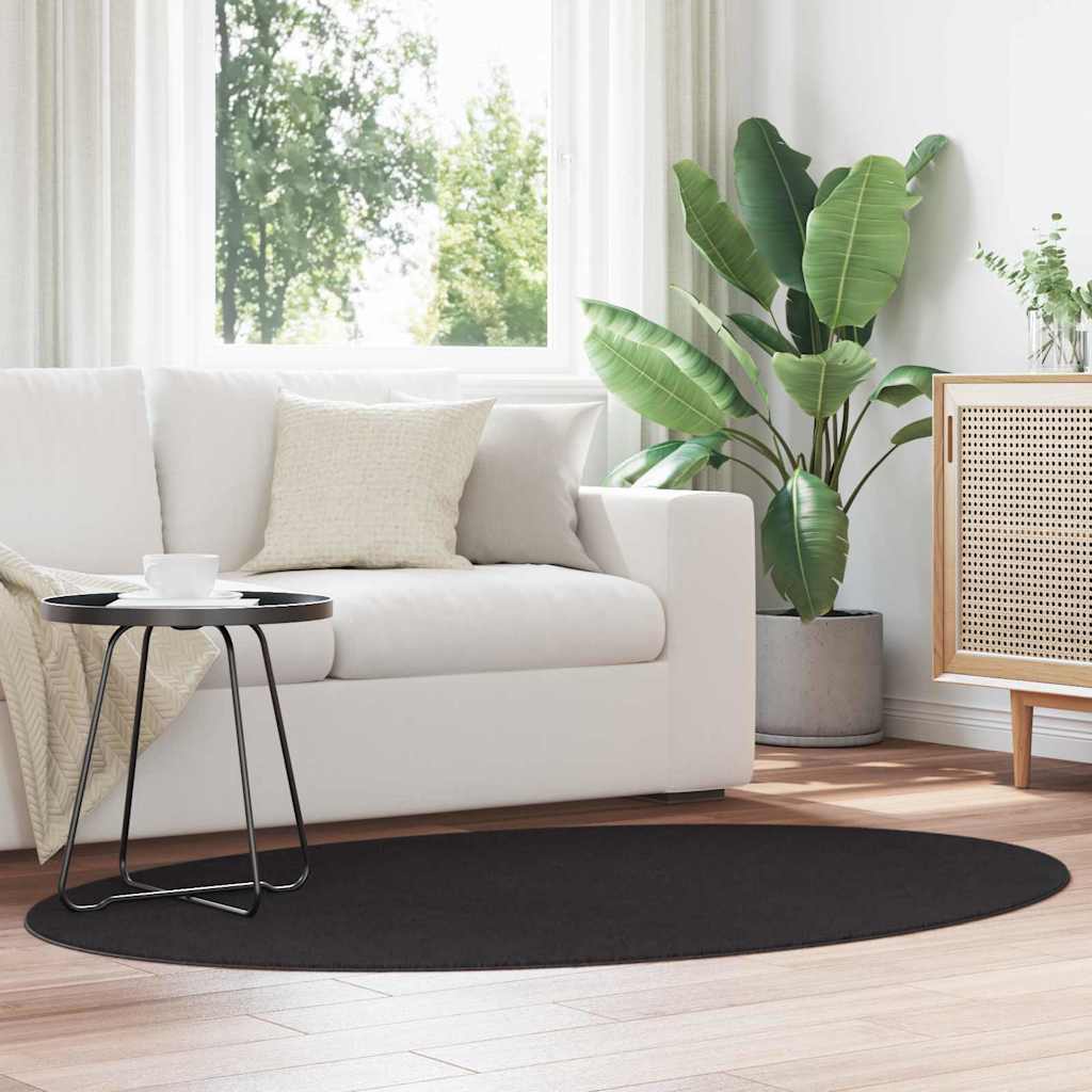 Tappeto HUARTE Nero 120 x 170 cm Poliestere