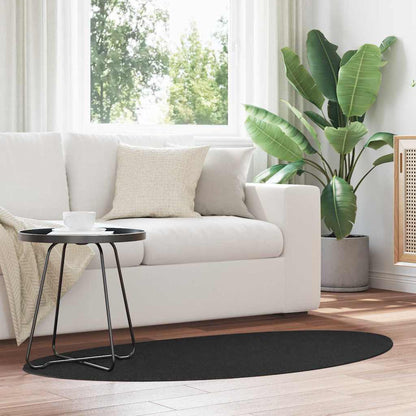 Tappeto HUARTE Nero 80 x 150 cm Poliestere