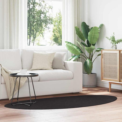 Tappeto HUARTE Nero 100 x 200 cm Poliestere