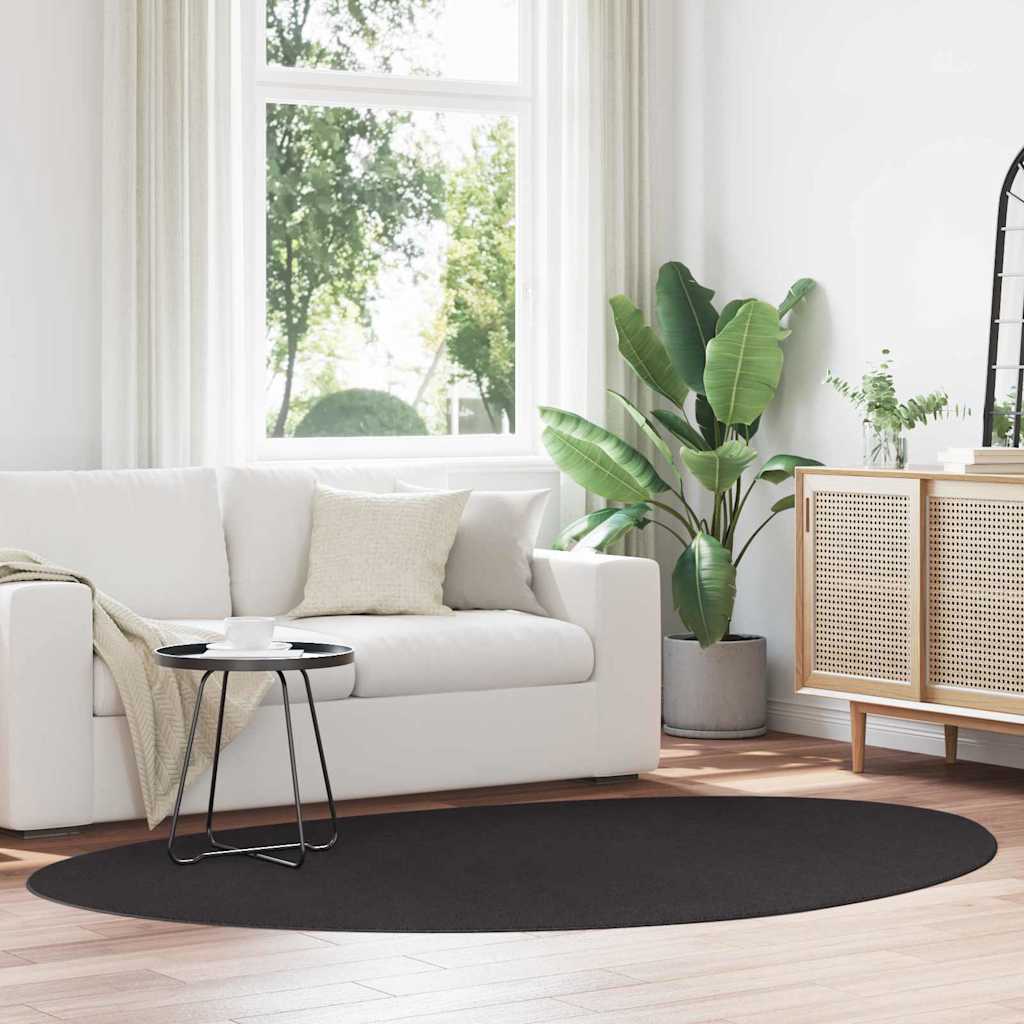 Tappeto HUARTE Nero 160 x 230 cm Poliestere