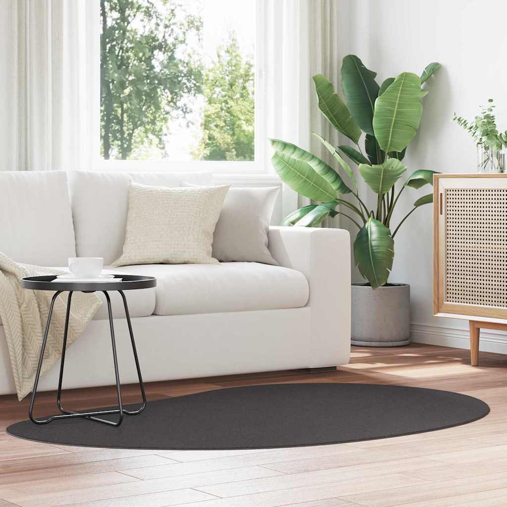 Tappeto Antracite 120 x 170 cm Poliestere