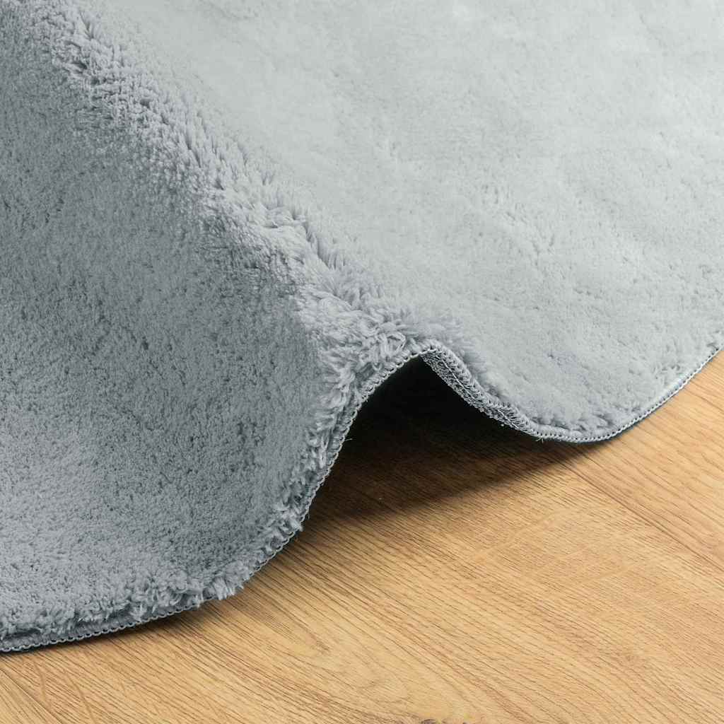 Tappeto Grigio 80 x 150 cm Poliestere