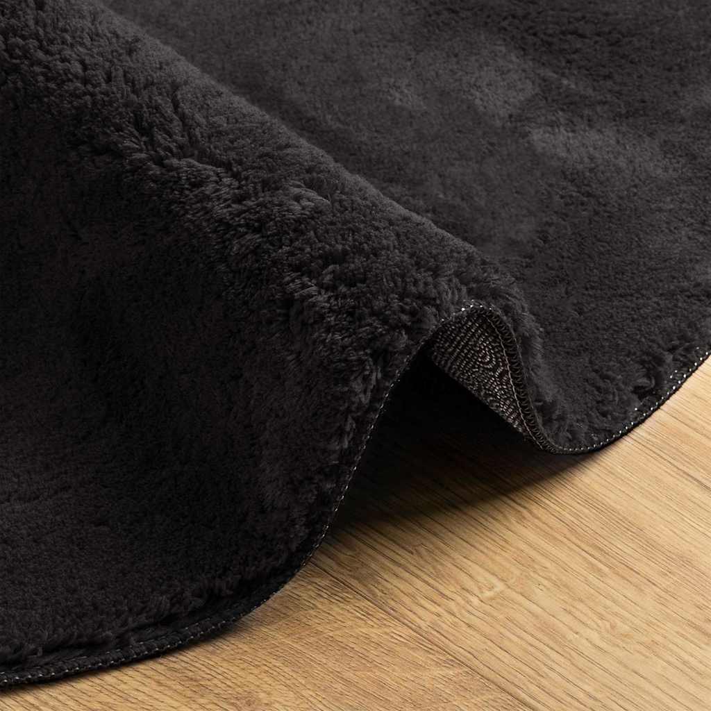 Tappeto Nero 80 x 150 cm Poliestere