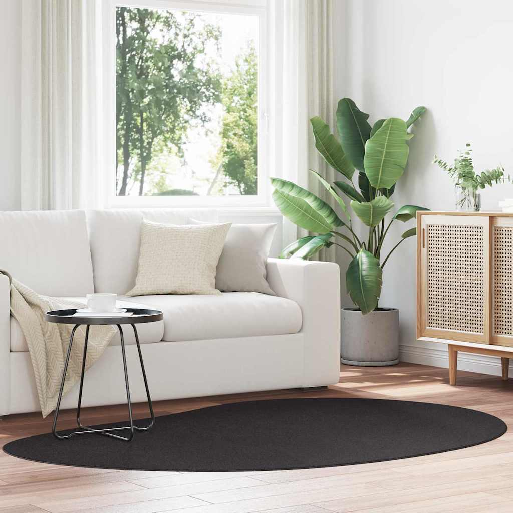 Tappeto Nero 140 x 200 cm Poliestere