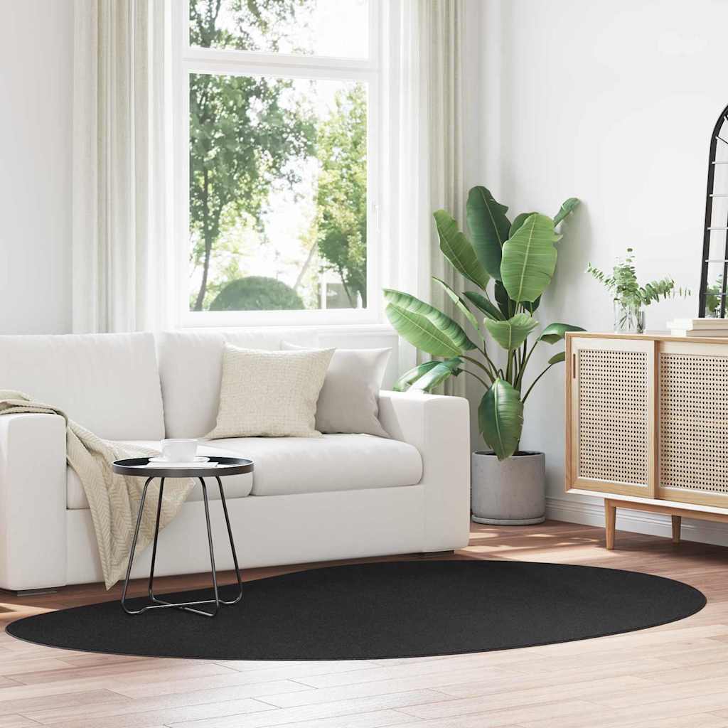 Tappeto HUARTE Nero 160 x 230 cm Poliestere