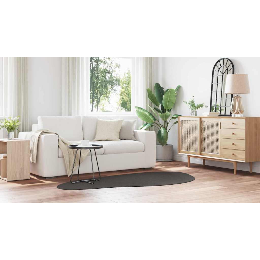 Tappeto HUARTE Antracite 100 x 200 cm Poliestere