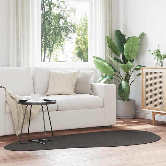 Tappeto HUARTE Antracite 100 x 200 cm Poliestere