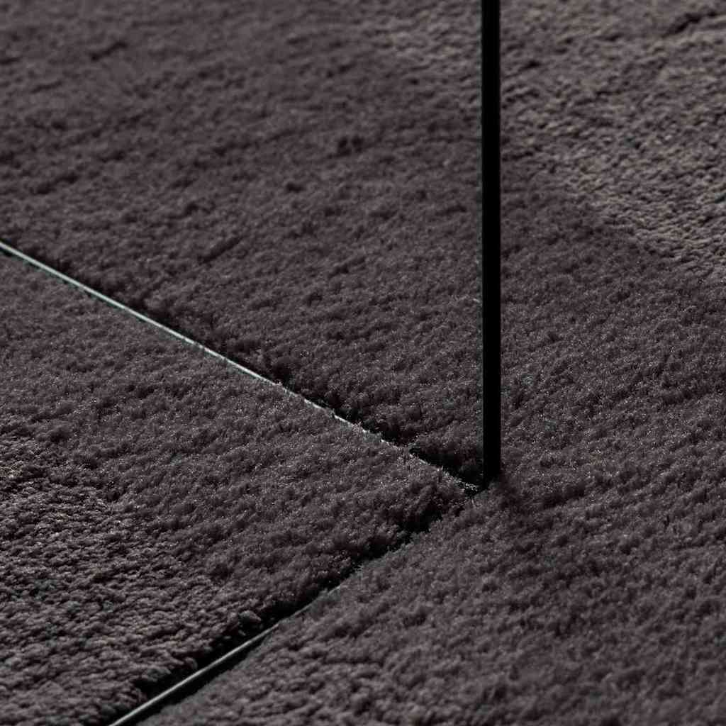 Tappeto HUARTE Antracite 120 x 170 cm Poliestere - homemem39