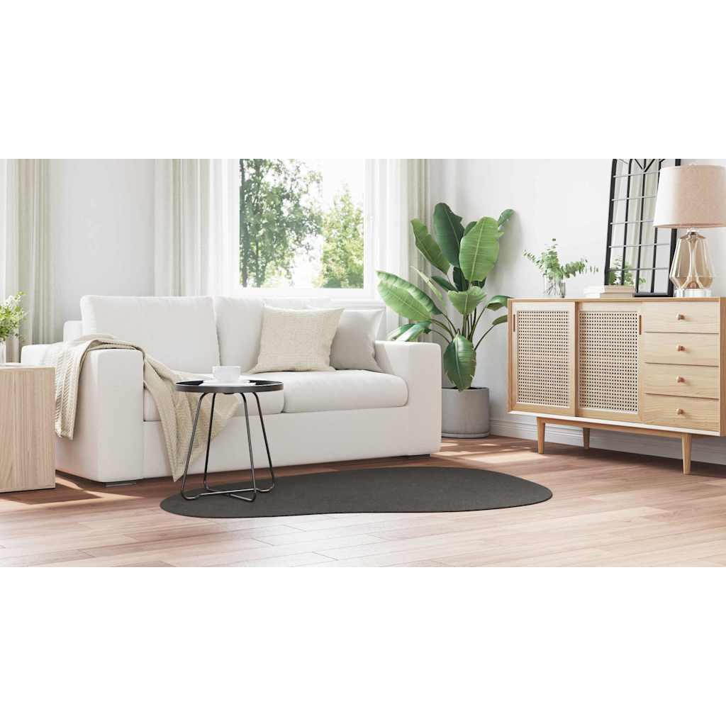 Tappeto HUARTE Antracite 120 x 170 cm Poliestere - homemem39