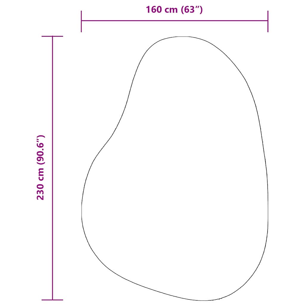 Tappeto HUARTE Antracite 160 x 230 cm Poliestere | homemem39