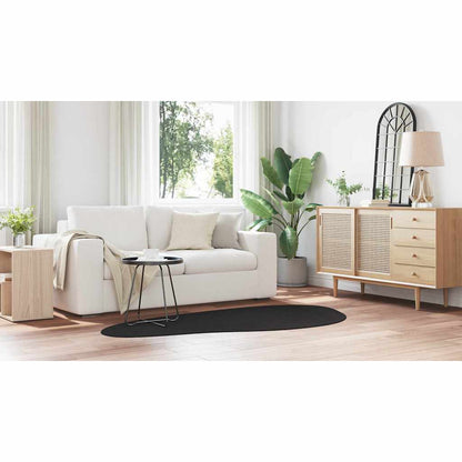 Tappeto HUARTE Nero 100 x 200 cm Poliestere