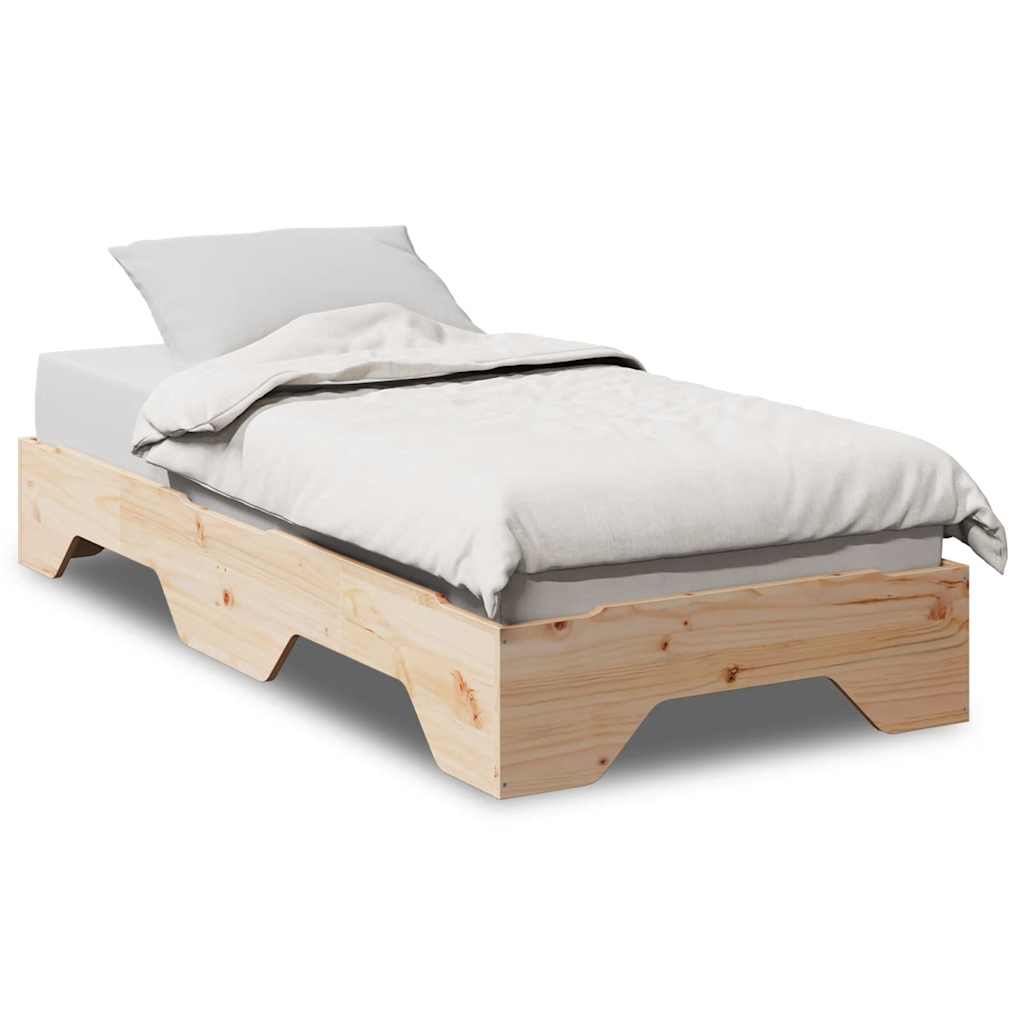 Giroletto senza Materasso Impilabile 75x190 cm Legno Massello | homemem39